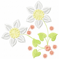 Flowers And Tree Embroidery Design 10 Flowers And Tree Embroidery Design 10